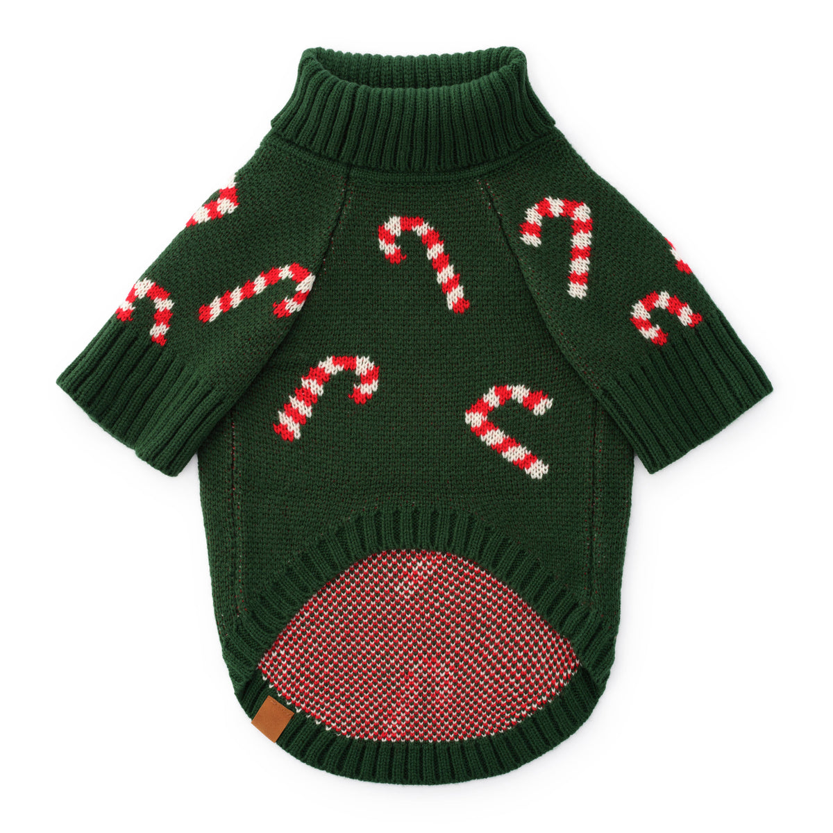 Candy Canes Holiday Dog Sweater