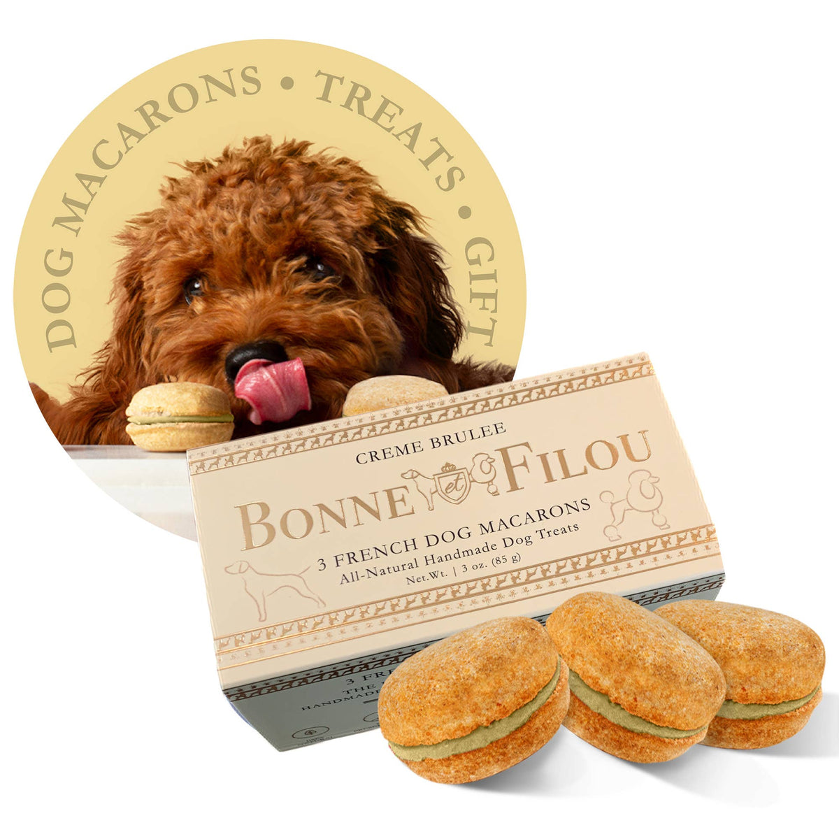 Dog Macarons (3 Count)