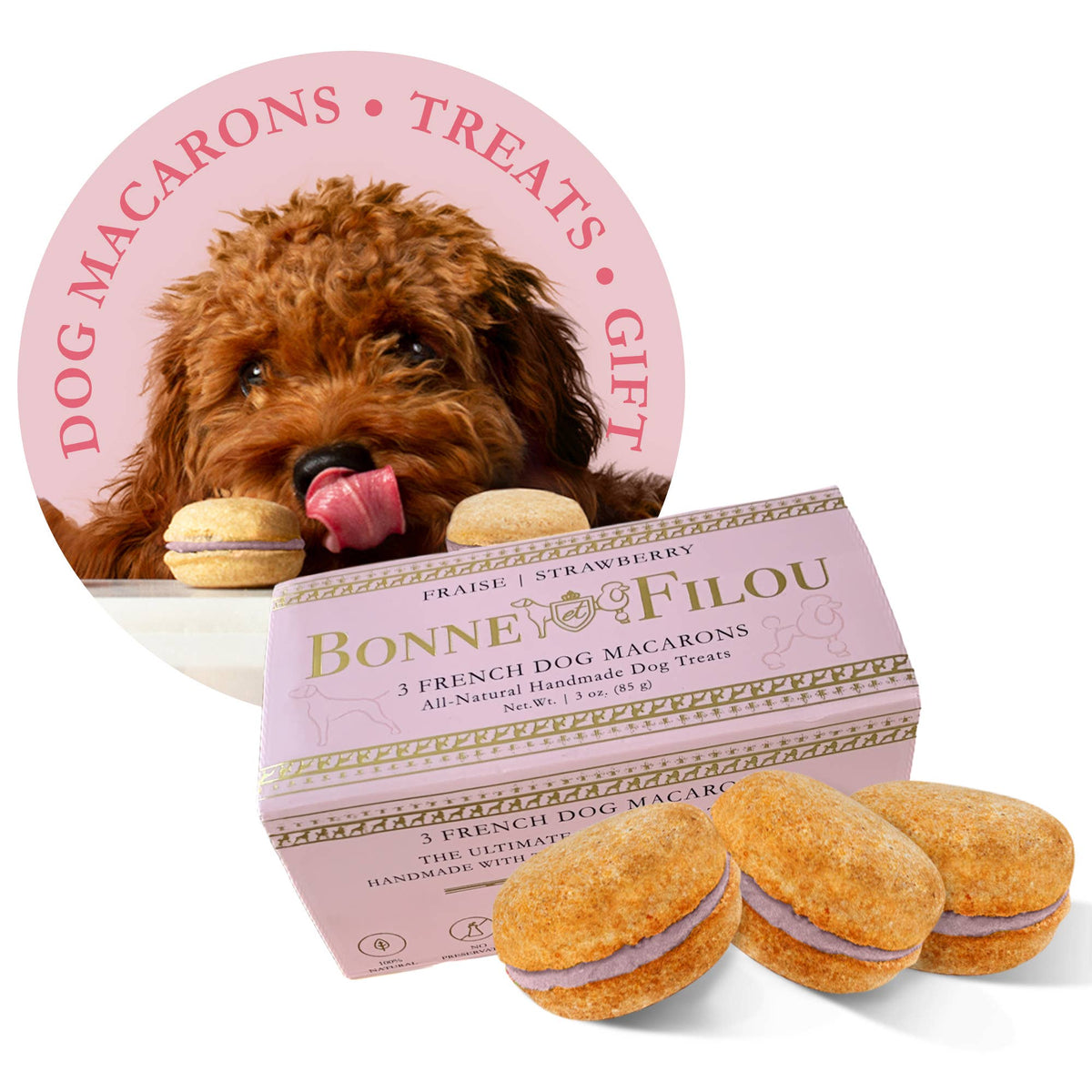 Dog Macarons (3 Count)