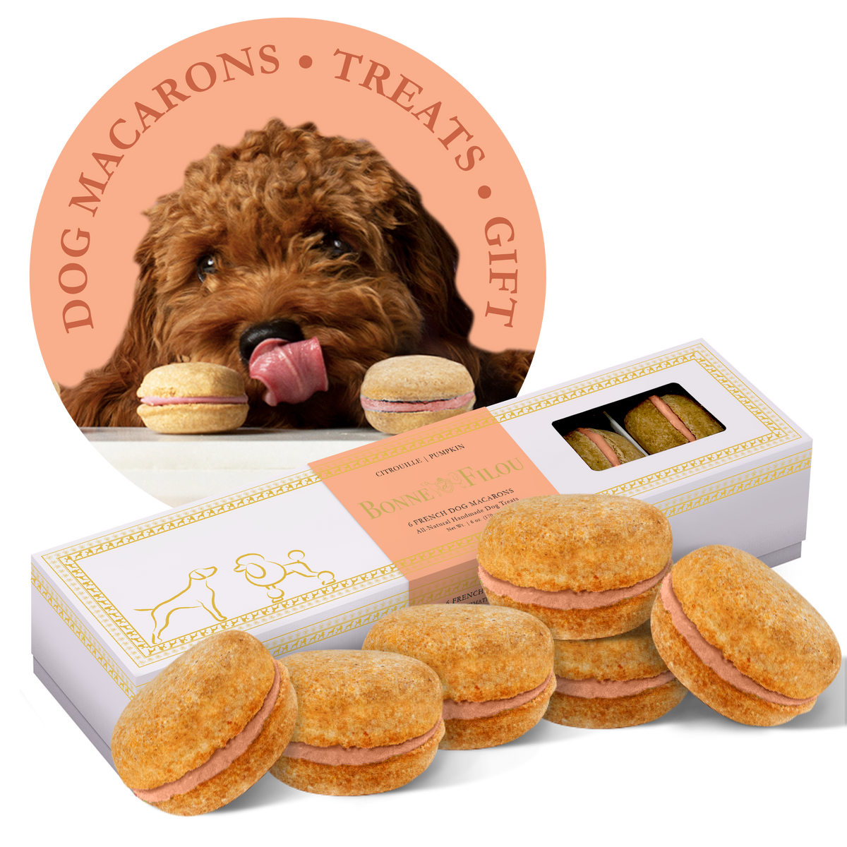 Dog Macarons (6 Count)