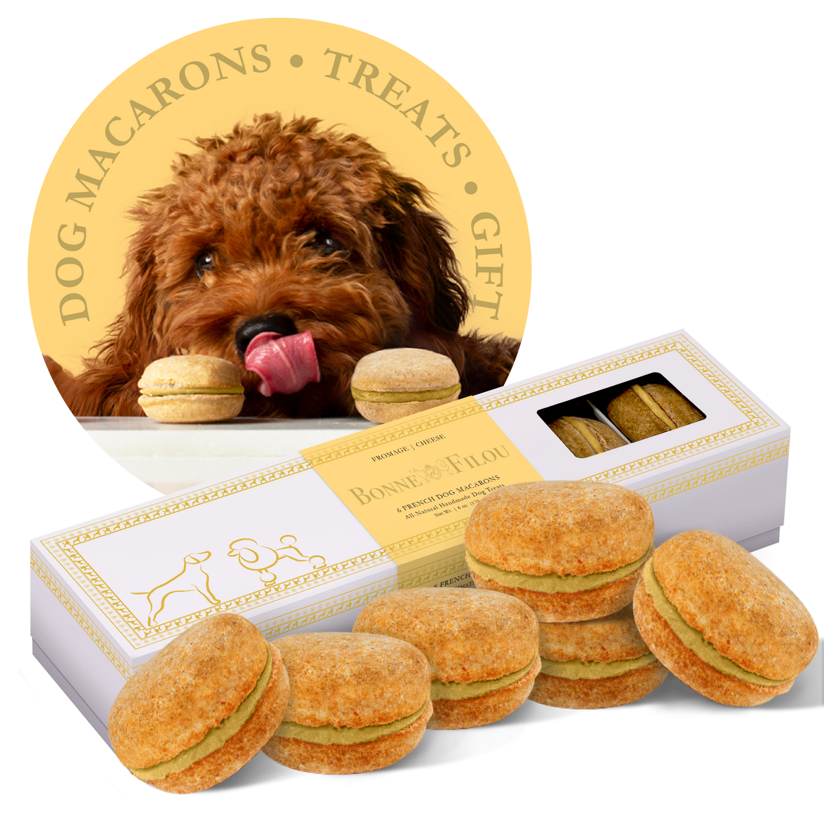 Dog Macarons (6 Count)