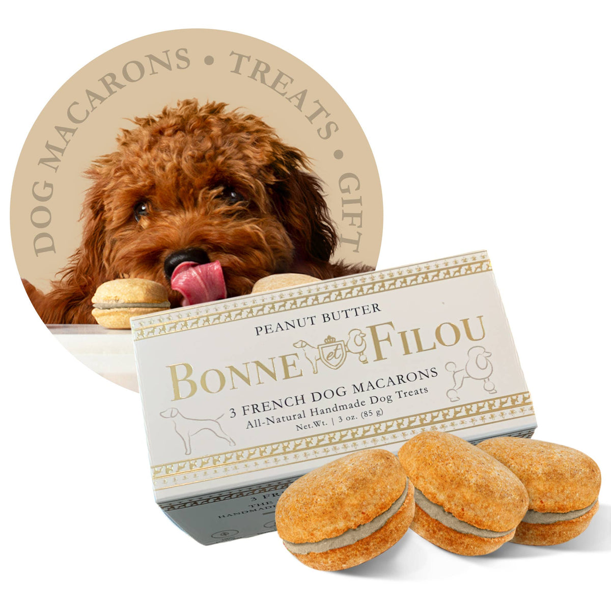 Dog Macarons (3 Count)