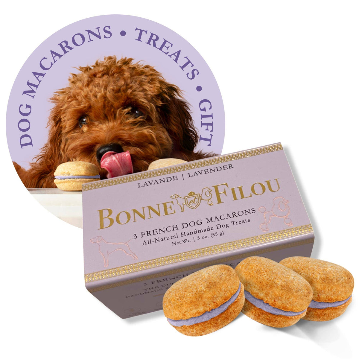 Dog Macarons (3 Count)