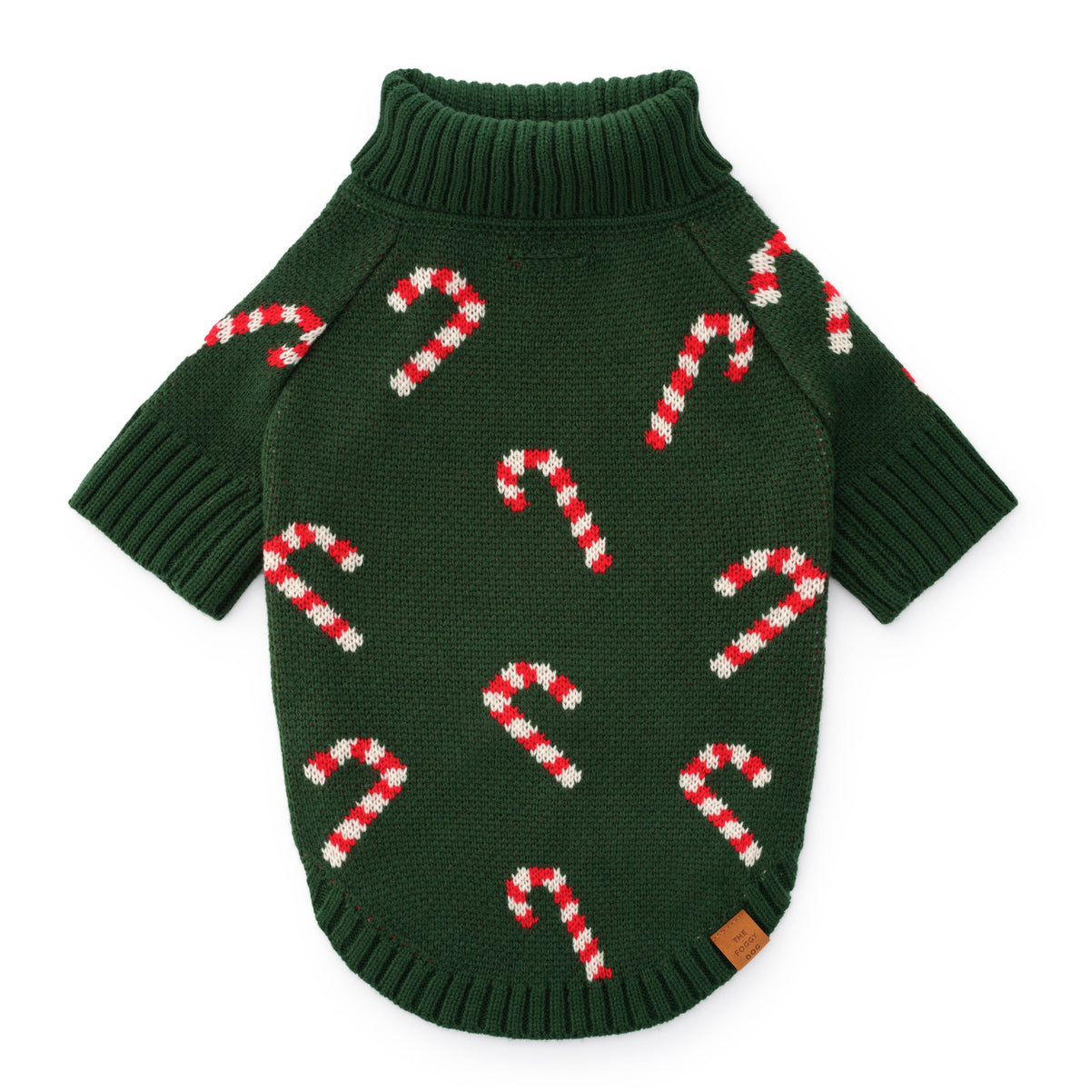 Candy Canes Holiday Dog Sweater